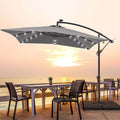 SONKUKI 8.2 x 8.2ft LED Offset Umbrellas Fabric Update.