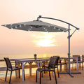 SONKUKI 10ft. Offset LED Umbrellas.