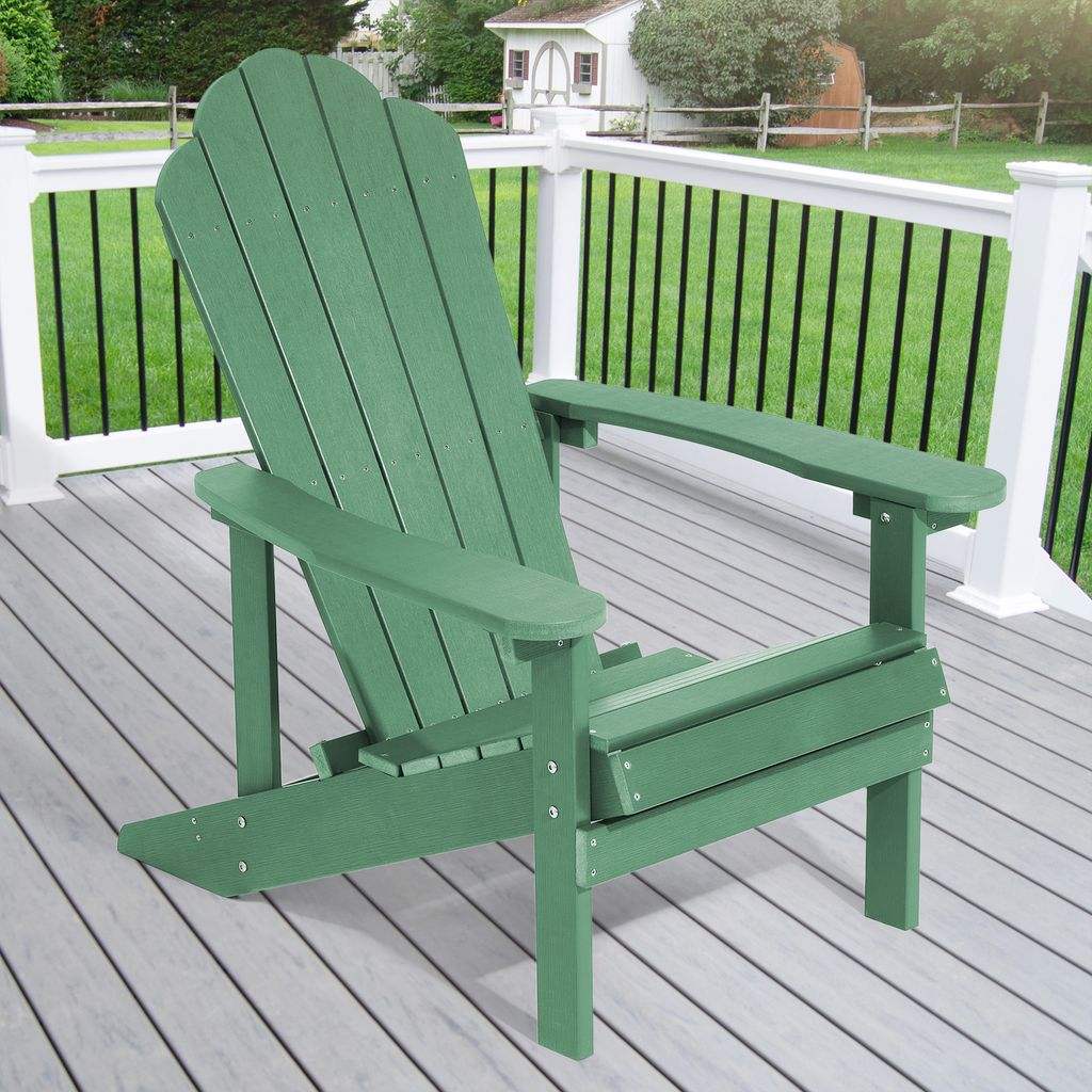 SONKUKI Patio Fire Pit Adirondack Plastic Chair Outdoor Lawn and Garden Chairs.