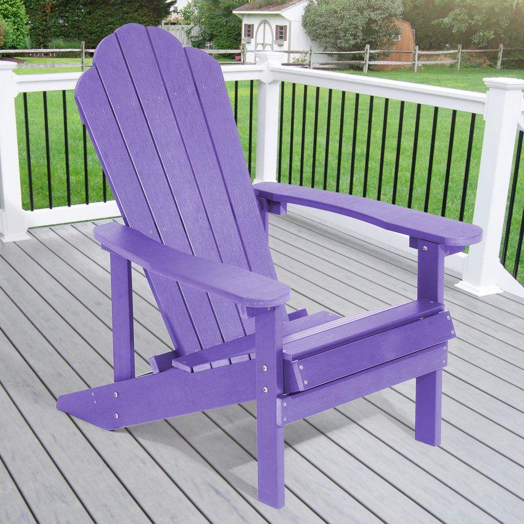 SONKUKI Patio Fire Pit Adirondack Plastic Chair Outdoor Lawn and Garden Chairs.