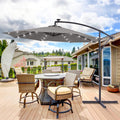 SONKUKI 10ft. Offset LED Umbrellas.