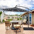 SONKUKI 10ft. Offset LED Umbrellas.