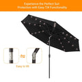 SONKUKI 10ft LED 3 Tiers Market Umbrella.