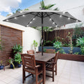 SONKUKI 7.5Ft LED Table Market Umbrella.