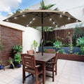 SONKUKI 7.5Ft LED Table Market Umbrella.