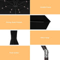 SONKUKI 10ft LED 3 Tiers Market Umbrella.