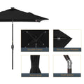 SONKUKI 6.5x6.5ft LED Market Umbrella.