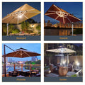 SONKUKI 6.5x6.5ft LED Market Umbrella.