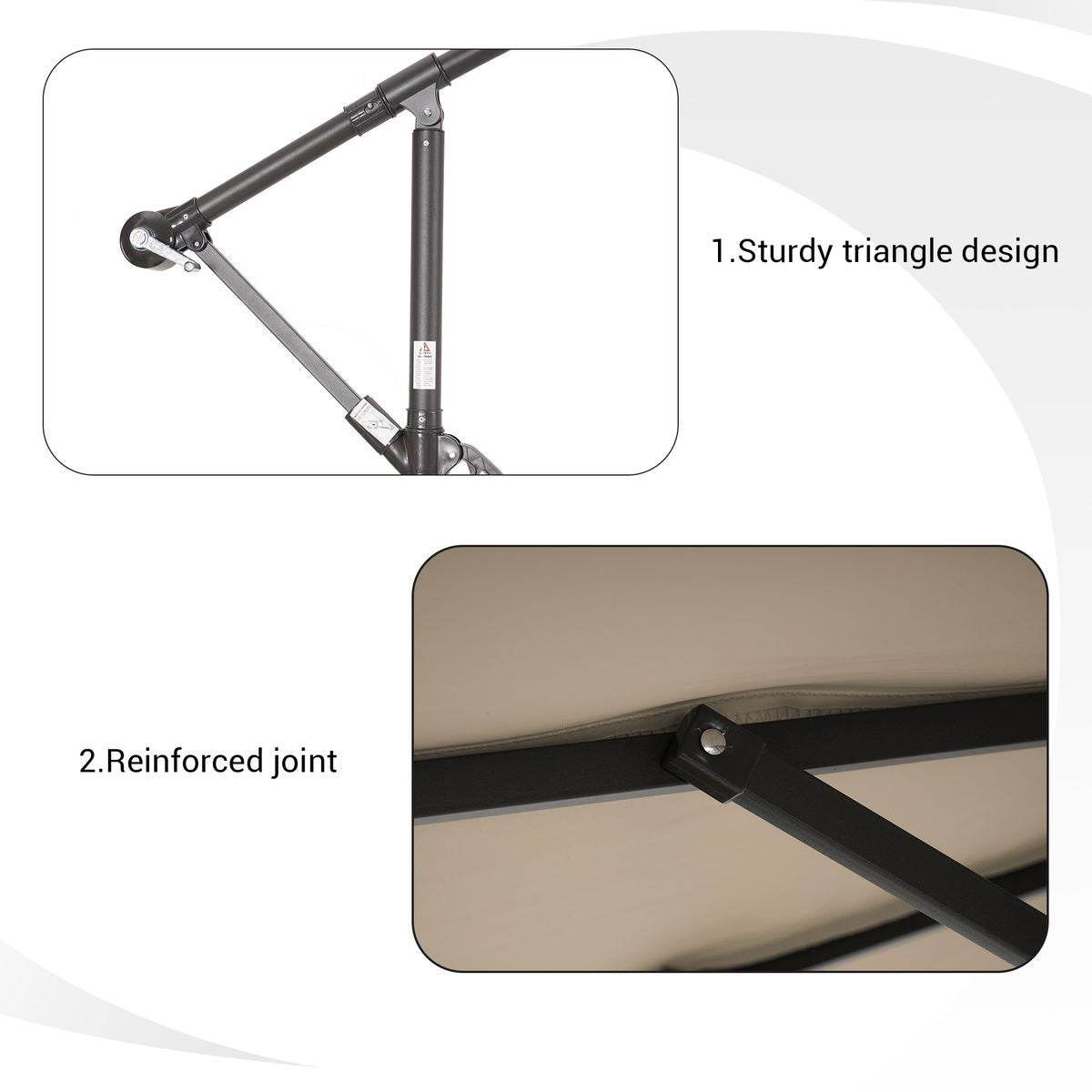 SONKUKI CSF LED 10ft Offset Umbrella.