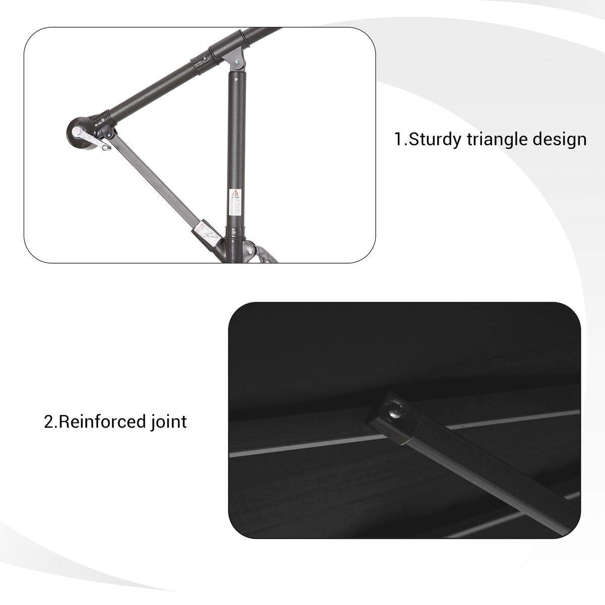 SONKUKI 10ft SF Offset Umbrella.