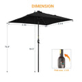 SONKUKI 6.5x6.5ft LED Market Umbrella.