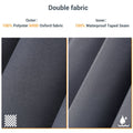 SONKUKI Patio Umbrella Covers Zippered Windproof Anti-UV 600D Fits 9¨C11ft Offset Hanging Umbrella Parasol - Sonkuki