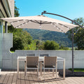 SONKUKI 8.2¡Á8.2ft LED Offset Umbrella.