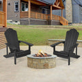 SONKUKI Patio Fire Pit Adirondack Plastic Chair Outdoor Lawn and Garden Chairs.