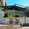 SONKUKI 8.2¡Á8.2ft LED Offset Umbrella.