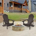 SONKUKI Patio Fire Pit Adirondack Plastic Chair Outdoor Lawn and Garden Chairs.