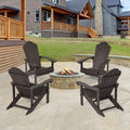 SONKUKI Patio Fire Pit Adirondack Plastic Chair Outdoor Lawn and Garden Chairs.