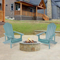 SONKUKI Patio Fire Pit Adirondack Plastic Chair Outdoor Lawn and Garden Chairs.