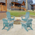 SONKUKI Patio Fire Pit Adirondack Plastic Chair Outdoor Lawn and Garden Chairs.