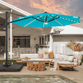 SONKUKI 11ft LED Cantilever Umbrella.