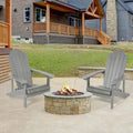 SONKUKI Patio Fire Pit Adirondack Plastic Chair Outdoor Lawn and Garden Chairs.