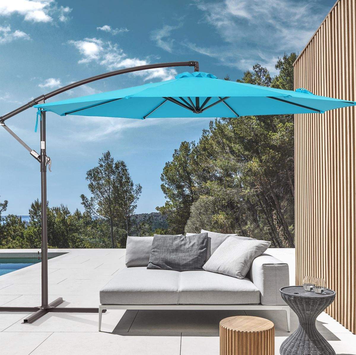 SONKUKI 10ft SF Offset Umbrella.