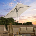 SONKUKI 6.5x6.5ft LED Market Umbrella.