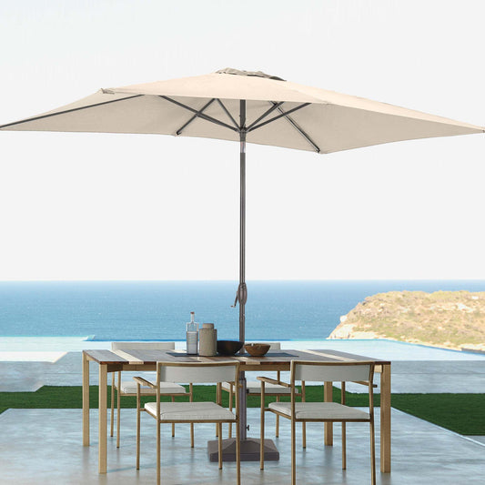 SONKUKI 9x6ft Market Umbrella Iron Rod.