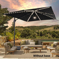 SONKUKI 11.5x9ft LED Cantilever Umbrella Pro.