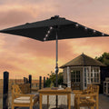 SONKUKI 6.5x6.5ft LED Market Umbrella.