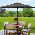 SONKUKI 7.5ft Outdoor Patio Market Table Outside Umbrellas Nonfading Canopy and Sturdy Ribs - Sonkuki