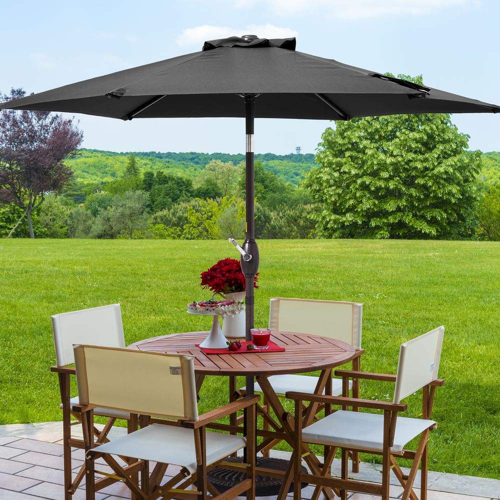 SONKUKI 7.5ft Outdoor Patio Market Table Outside Umbrellas Nonfading Canopy and Sturdy Ribs - Sonkuki