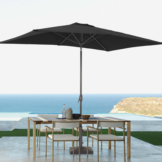 SONKUKI 9x6ft Market Umbrella Iron Rod.