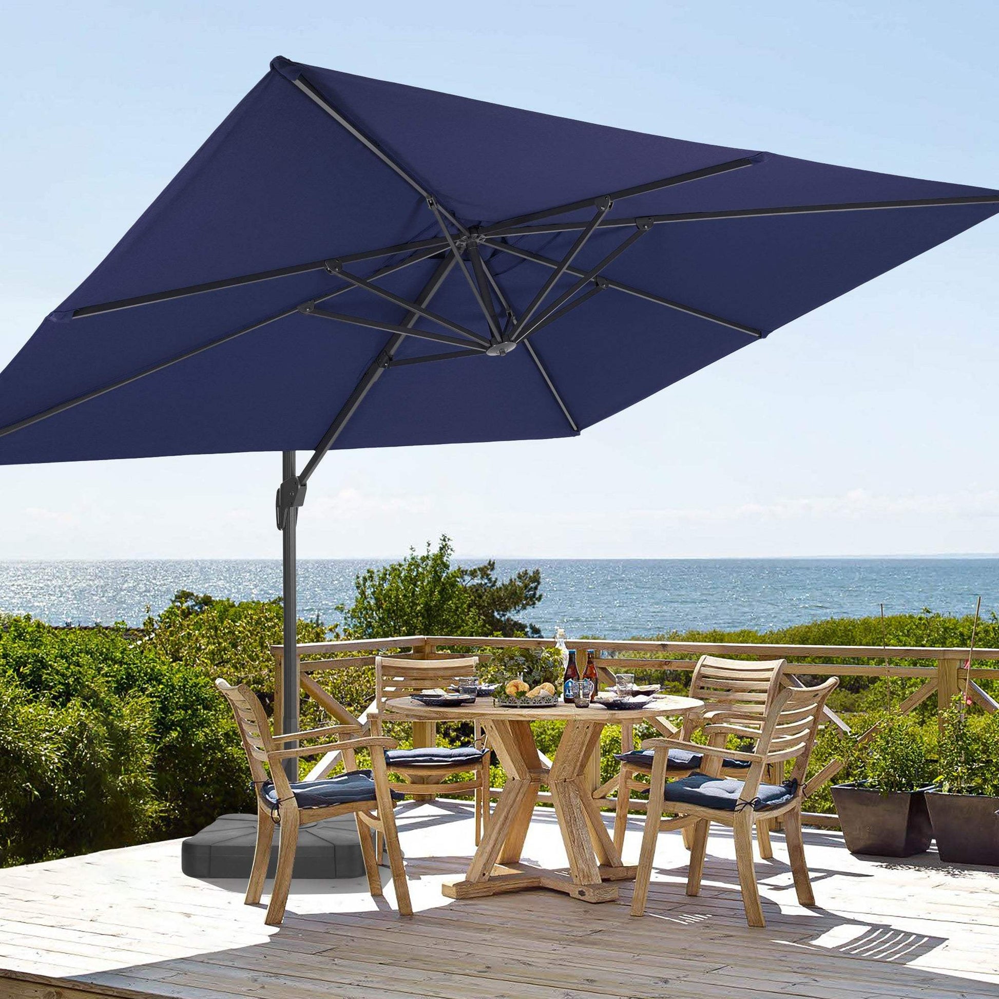 SONKUKI 11.5x9ft Cantilever Umbrella Pro.