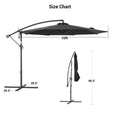 SONKUKI 10ft SF Offset Umbrella.