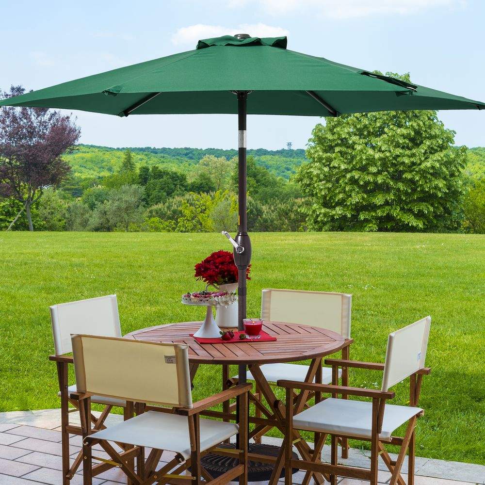 SONKUKI 7.5ft Outdoor Patio Market Table Outside Umbrellas Nonfading Canopy and Sturdy Ribs - Sonkuki