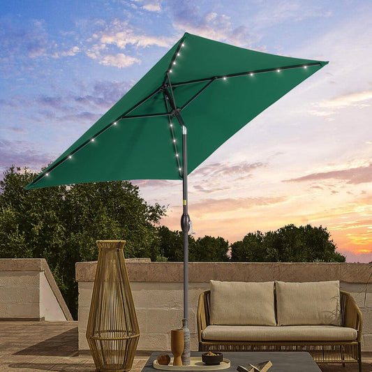 SONKUKI 6.5x6.5ft LED Market Umbrella.