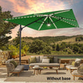 SONKUKI 11.5x9ft LED Cantilever Umbrella Pro.