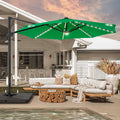 SONKUKI 11ft LED Cantilever Umbrella.
