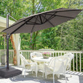 SONKUKI Cantilever Outdoor 11Ft Umbrella With a Base Stand - Sonkuki
