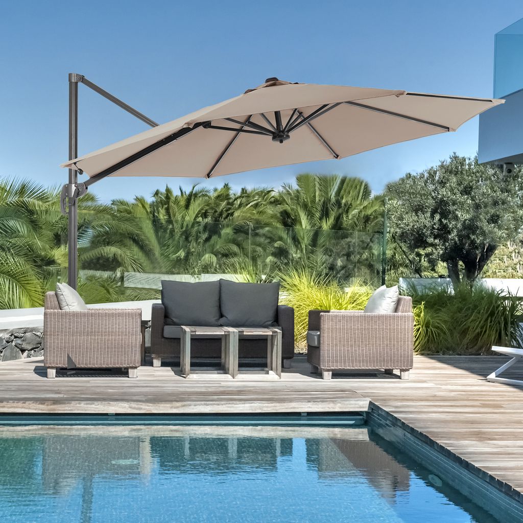SONKUKI 11ft Cantilever Umbrella Standard.