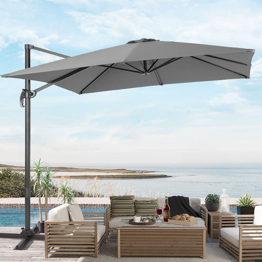 SONKUKI 9x9ft Cantilever Umbrella Standard.