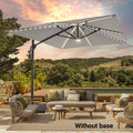 SONKUKI 11.5x9ft LED Cantilever Umbrella Pro.