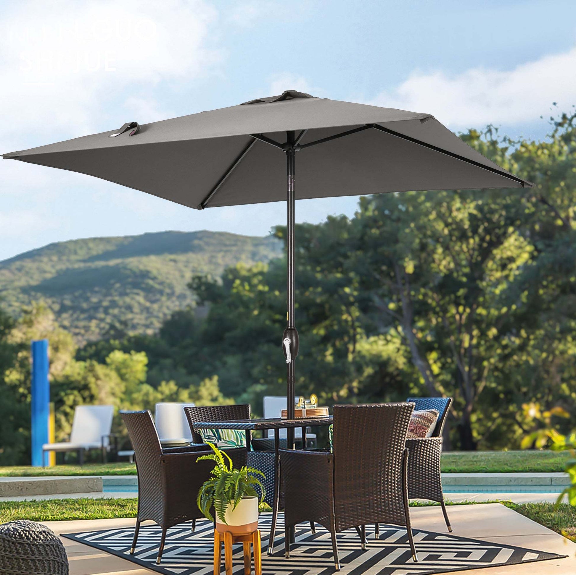 SONKUKI 6.5x6.5ft Market Umbrella.
