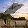 SONKUKI 6.5x6.5ft LED Market Umbrella.