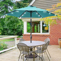 SONKUKI 7.5Ft LED Patio Outdoor Weather-Resistant Frame Table Market Umbrella - Sonkuki