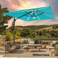 SONKUKI 11.5x9ft LED Cantilever Umbrella Pro.