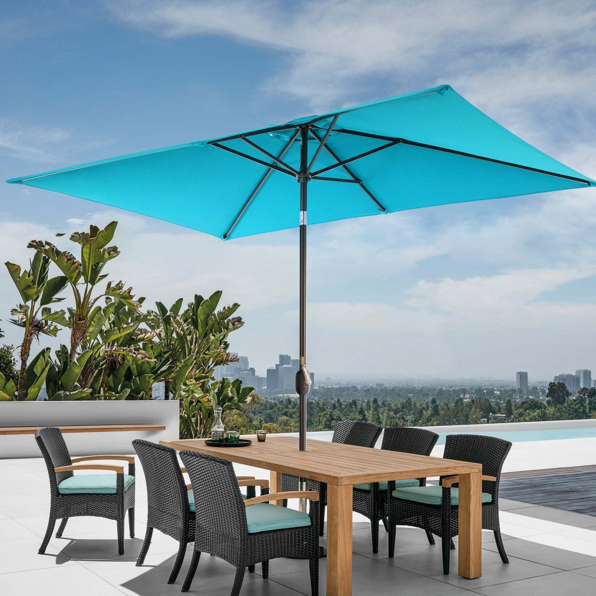 SONKUKI 9x6ft Market Umbrella.