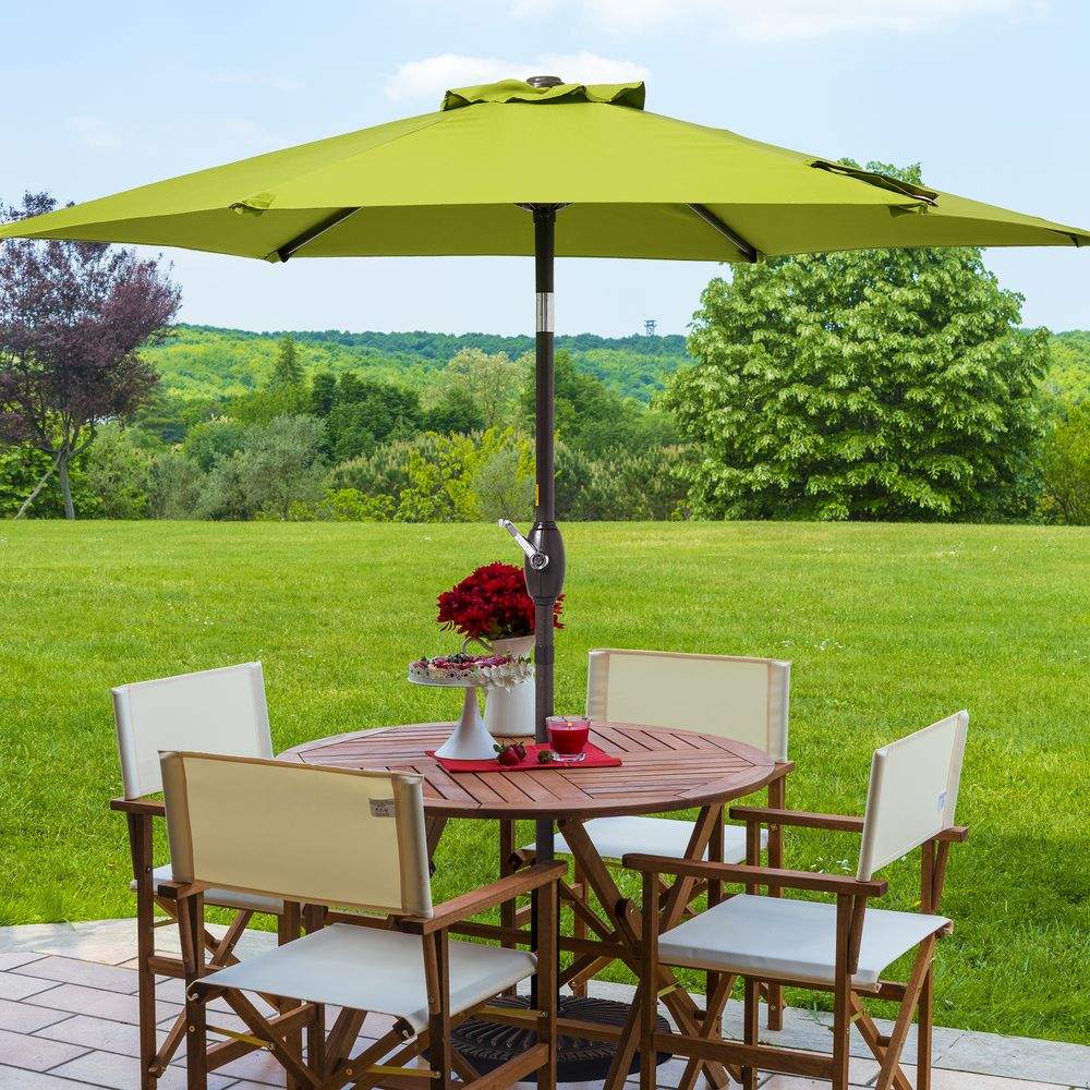 SONKUKI 7.5ft Outdoor Patio Market Table Outside Umbrellas Nonfading Canopy and Sturdy Ribs - Sonkuki