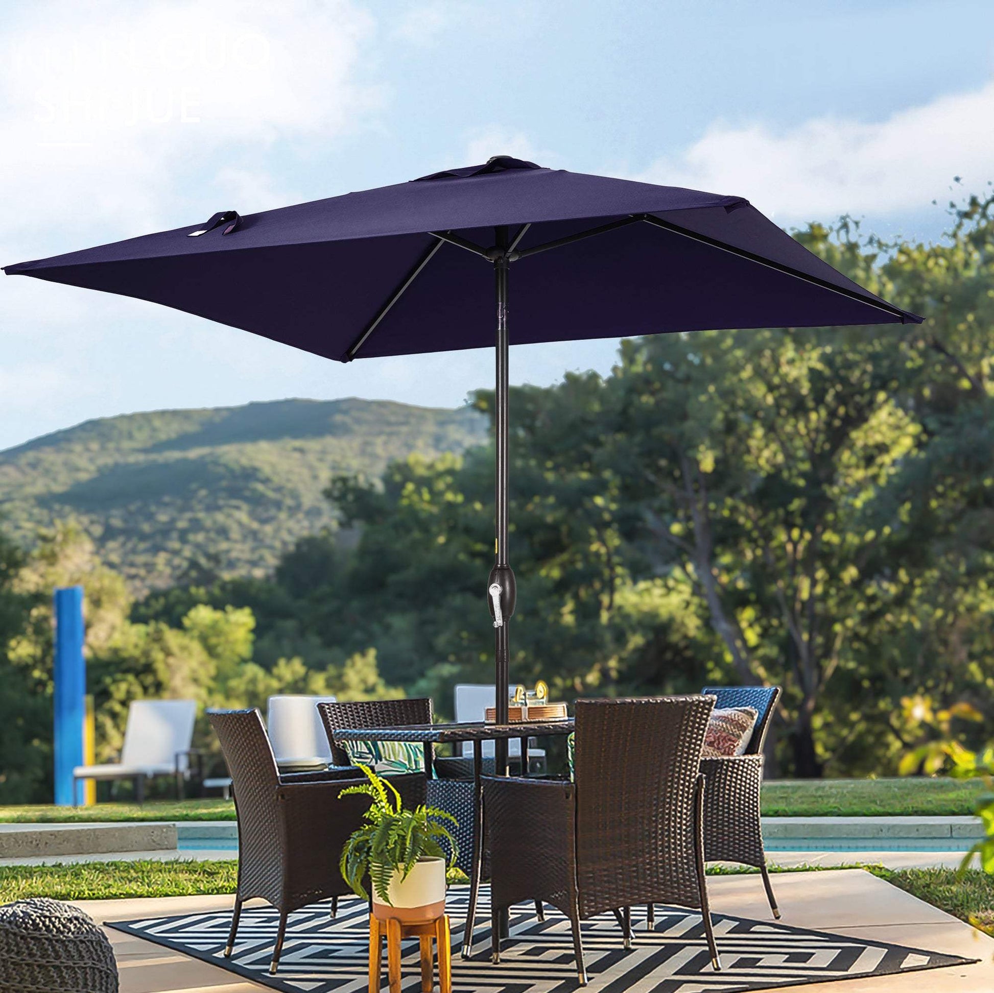 SONKUKI 6.5x6.5ft Market Umbrella.